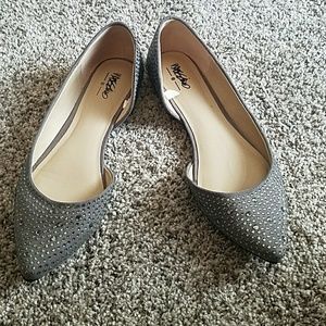 Sparkly Grey flats